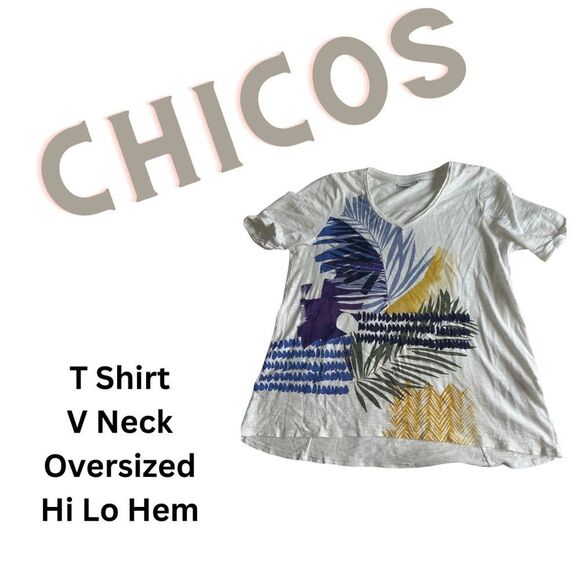 Chico's Women’s Tee Loose Fit EUC - Picture 1 of 6